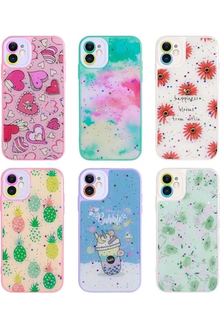 Apple Uyumlu iPhone 11 Kamera Korumalı Sert Desenli Zore Pami Kapak