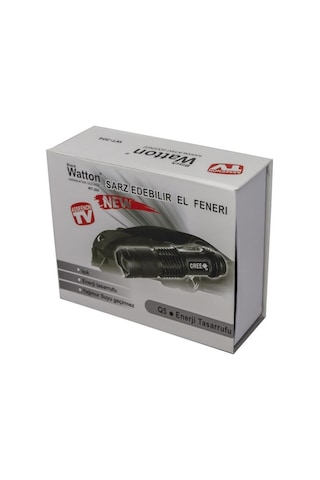 Watton Wt-304 Mini Kuvvetli El Feneri Siyah