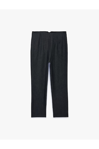 Koton Slim Fit Düz Kısa Paça Cigarette Pantolon Lacivert 7wak40037uw