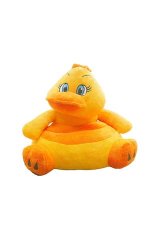 Civciv Peluş Bebek Çocuk Koltuğu Beyaz