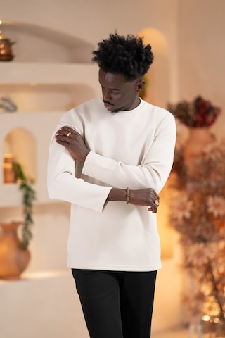 Paul Martin Modal Esnek Kumaş Regular Fit Mevsimlik Sweatshirt Krem