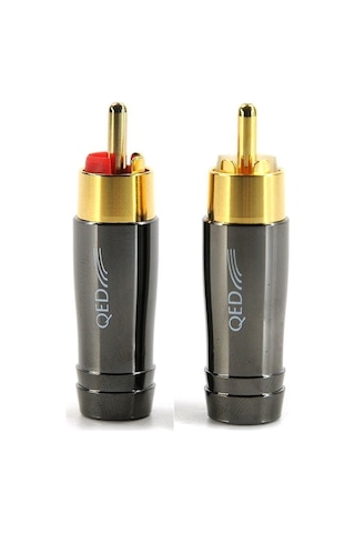 Qed Qe-6122/Qe-6120 Rca Uç Kırmızı/Siyah 2 Adet ı