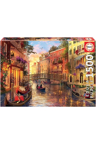 Educa Puzzle 1500 Parça Venedikte Gün Batımı 17124