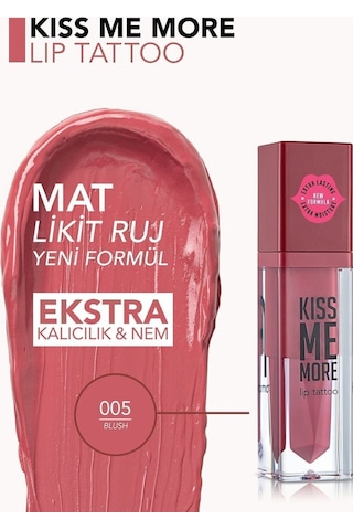 Flormar Uzun Süre Kalıcı Mat Ruj - Kiss Me More-005 Blush-8682536040662