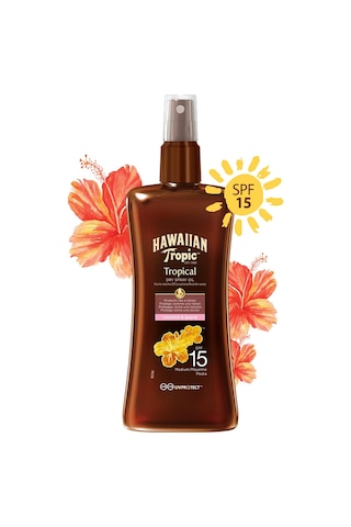 Hawaiian Tropic SPF 15 Protective Dry Spray Oil 200 ML