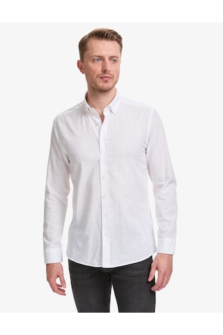 Pierre Cardin Erkek Beyaz Gömlek Desenli 50325355-vr013