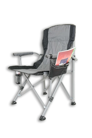 Lerato Katlanabilir Lüks Kamp Sandalyesi Xl Gri