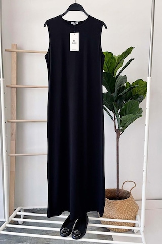 Sandy Kolsuz Elbise - Siyah