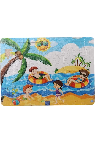 80 Parça Çocuk Puzzle Ve Yapboz Karışık Seri 12' Li Set
