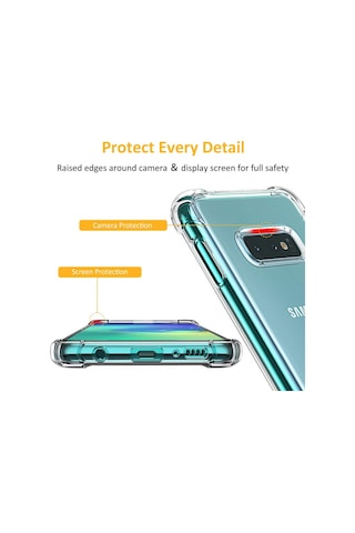 Samsung Uyumlu Galaxy S10E Kilif Köse Korumali Seffaf Silikon Kapak 392996330