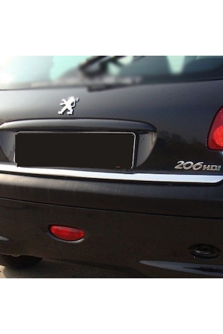 Peugeot 206 Hb Formlu Krom Bagaj Alt Çıtası 2005 Üzeri Paslanmaz N11.4229