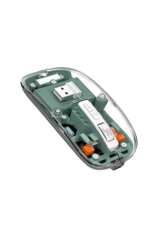Şeffaf Tasarımlı Bluetooth Kablosuz Mouse Pilli Kullanım Yeni Nesil Diğer