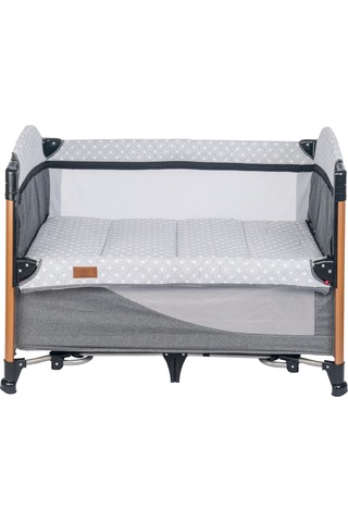 Mamma Luxury Alüminyum Anne Yanı Organizerli Dönenceli Park Yatak Beşik 70 X 110 Cm.