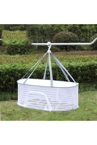 50 X 70 Cm Katlanabilir Kurutma Balıkçılık Sebzeler Balık Ağı Asılı Giysi Kurutma Depolama Rafı, Spec: 1 Katman
