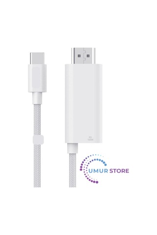 Type-c To Hdmı 4k 60hz Kablo Wiwu Wı-ps001 Pd Şarj Ve Projeksiyon Kablosu 1.8m