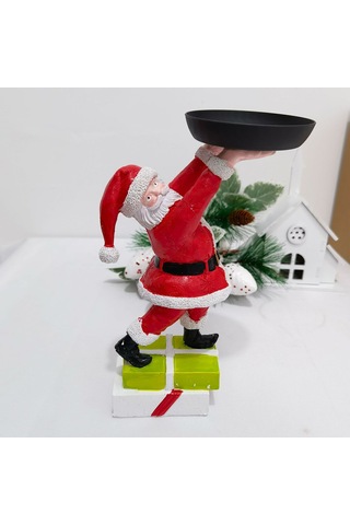 Reçine Noel Baba Snack Ekran Stand Vıvıd Renk Yönetimi İle Uygun Partik Dekan Denetimi D