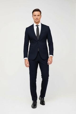 İgs Erkek Lacivert Slim Fit Dar Kalıp Klasik Takım Elbise-23993