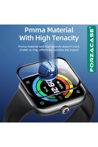 Forzacase Xiaomi Redmi Watch 5 İle Uyumlu Çerçeveli Tam Kaplayan 3d Pet Ekran Koruyucu Film Fc016