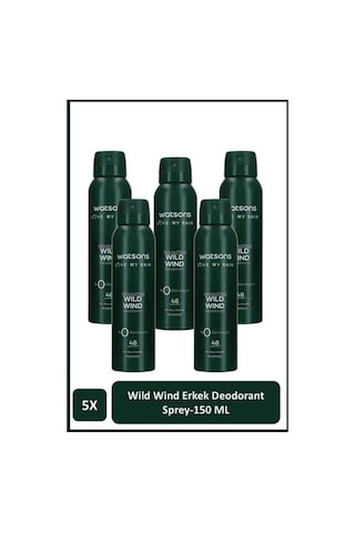 Watsons Wild Wind Deodorant Sprey Erkek Pudrasız