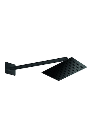Gpd Ankastre Duş Başlığı Kare Slim Metal 20x20 Cm Siyah Ads27-s Siyah
