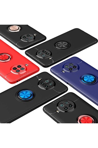 Xiaomi Redmi Note 9 Pro 5G Kılıf Yüzüklü Magnetli Ravel Case