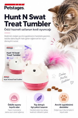 Petstages Hunt N Swat Treat Tumblers Kedi Oyuncağı
