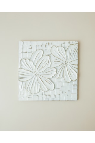 Marsa Polyresin Duvar Aksesuarı 20x20 Cm Bej