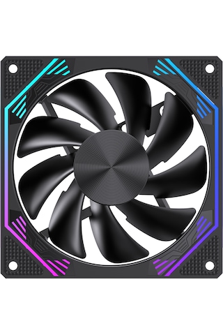 Ng-o120b 7 Adet 120mm Argb Fan 11x Argb Pwm Slot Kontrolcü Ve Kumanda Siyah