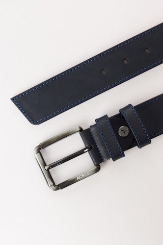 AC&Co / Altınyıldız Classics  Erkek Lacı Casual Suni Deri Kemer Lacivert
