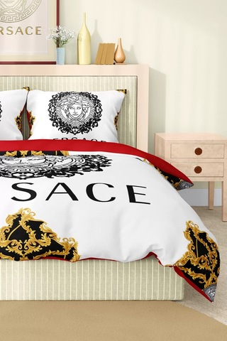 Marka Nevresim Takımı Çift Kişilik Pamuklu Saten Kumaş 6 Parça 3d Dijital Baskı Duvet Cover Set Model No:114 Renkli