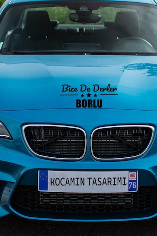 Niğde Bor Klasik Siyah Sticker Niğde Bize De Derler Borlu 40x15 Cm Araba Çıkartma 40 CM - Siyah