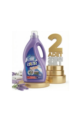 Safia Bitkisel Sıvı Çamaşır Makine Deterjanı Renkliler 2x3 Lt