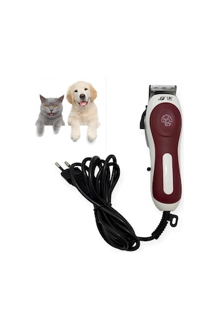 Rf-566 Kedi Köpek Traş Makinesi Elektirikli Kablolu Evcil Hayvan Bakım Seti Pet Tarak Makas Fırça
