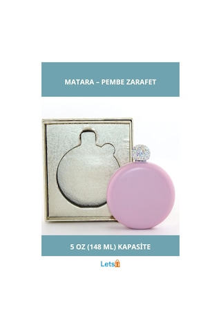 Paslanmaz Çelik Matara 5 Oz Pembe Şık Tasarım Çok Renkli