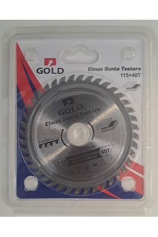 Sunta - Ahşap Elmas Daire Testere - Gold Elmas Testere 115 Lik Tct 115 Mm X 40 T X 22.23 Mm