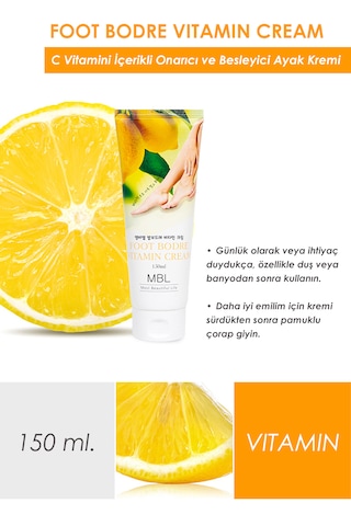 Kuru Ve Çatlamış Ayaklar Için Vitamin Özlü Besleyici Ayak Bakım Kremi 150ml