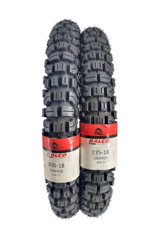Ralco Tyres Cg Dişli Lastik Seti 300-18 Ve 275-18 Tt-iç Lastikli Tip Grippercg
