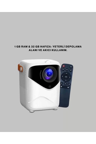 Çoklu Giriş Destekli Projektör - Hdmı Usb Ve Kulaklık Bağlantı Seçenekleriyle Geniş Uyumluluk