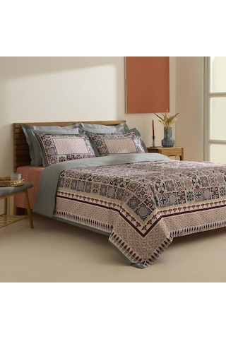 Karaca Home Tessera %100 Pamuk Çift Kişilik Nevresim Takımı Mint Mint