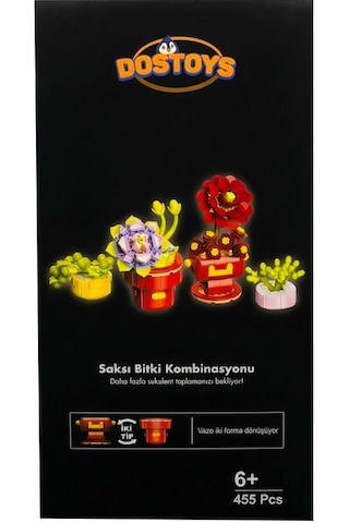 Dostoys Saksı Bitki Kombinasyonu Yapım Seti 455 Parça