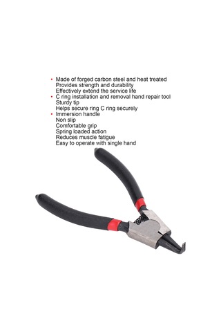 Ximistore9 5 İnç Karbon Çelik Isıl İşlemli, Kauçuk Saplı, El Operasyonlu C-ring Tamir Aleti, Sıkıcı Tutma Ve Uygun Kullanim