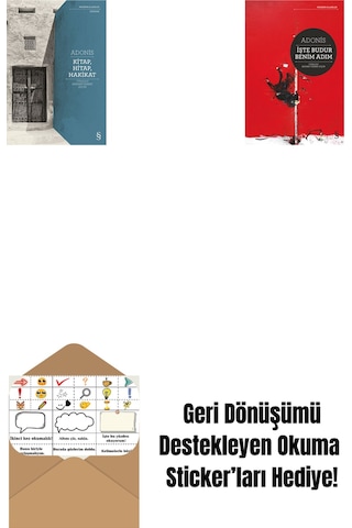 Kitap, Hitap, Hakikat + İşte Budur Benim Adım + Okuma Sticker'ları