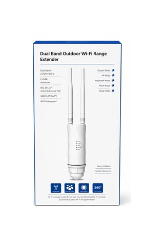 Wi-fi 6 Dış Ortam Access Point Silindir Tipi Io-hw1800y