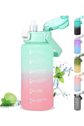 Vagonlife Su Matarası 1500 Ml Vgn2213 Mavi Pembe