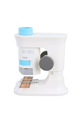 Taşınabilir Standlı Çocuk Mikroskobu 40x 160x, Stem Eğitim Mikroskobu