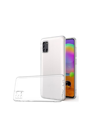 Samsung A31 Uyumlu Kamera Korumalı 3D Şeffaf Silikon Kılıf 455845298