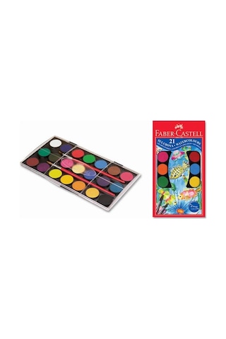 Faber Castell Sulu Boya 21 Renk Büyük 30 MM