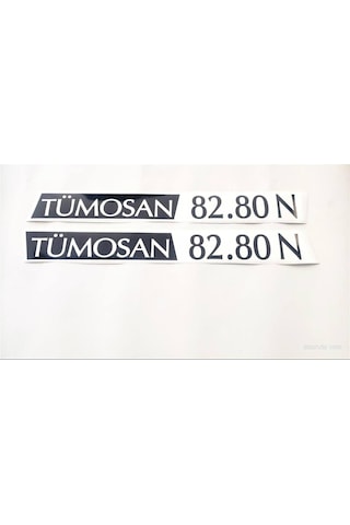 Tümosan Klasik 82.80 N Yan Yazı Tanıtım Etiketi 1996 - 2000 Model Sağ - Sol Takım