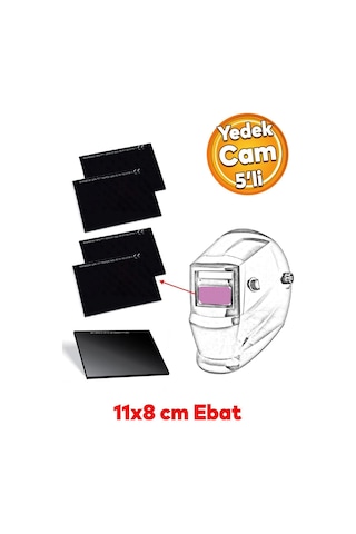 Meşem Kaynak Maske Camı 11x8cm 1 Adet