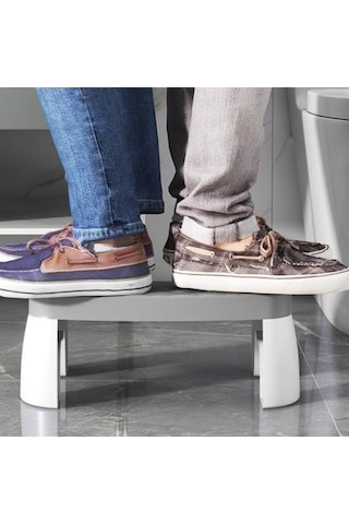 Flybuy Tuvalet Taburesi Sağlıklı Bağırsak Hareketleri Hemoroid Ve Kabızlık Rahatlatıcı Ergonomik Beyaz 7 Rg Dayanıklı Plastik Pratik Kullanım Beyaz